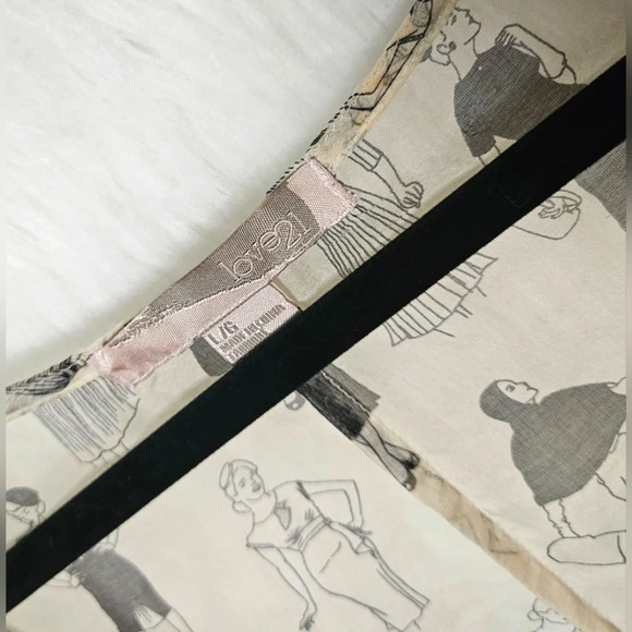 Love21 Vintage Fashion Silk Pocket Tank - Picture 4 of 5